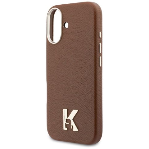 KARL LAGERFELD futerał do IPHONE 17 kompatybilny z MagSafe KLHMP17S5PGFKHGW (Karl Head Logo) brązowy
