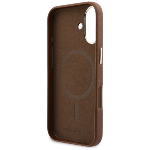 KARL LAGERFELD futerał do IPHONE 17 kompatybilny z MagSafe KLHMP17S5PGFKHGW (Karl Head Logo) brązowy