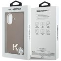 KARL LAGERFELD futerał do IPHONE 17 kompatybilny z MagSafe KLHMP17S5PGFKHGW (Karl Head Logo) brązowy