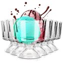 Pucharki do Lodów Szklane 6 szt. Desery Galaretki 290 ml VILDE