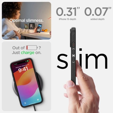 SPIGEN futerał LIQUID AIR do IPHONE 15 matte black