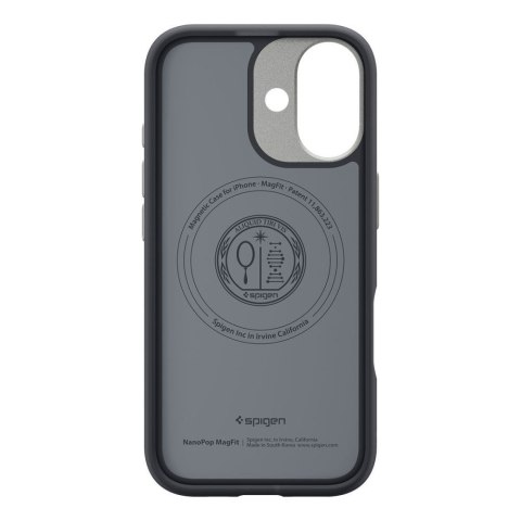SPIGEN futerał NANO POP MAG kompatybilny z MagSafe do IPHONE 17 black sesame