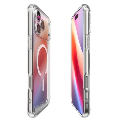 SPIGEN futerał ULTRA HYBRID MAG kompatybilny z MagSafe do IPHONE 17 Pro Max clear white