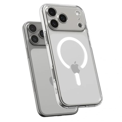 SPIGEN futerał ULTRA HYBRID MAG kompatybilny z MagSafe do IPHONE 17 Pro Max clear white