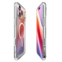SPIGEN futerał ULTRA HYBRID MAG kompatybilny z MagSafe do IPHONE 17 Pro clear white