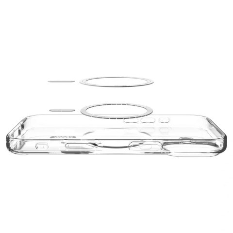 SPIGEN futerał ULTRA HYBRID MAG kompatybilny z MagSafe do IPHONE 17 clear graphite