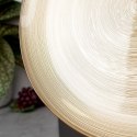 Talerz Obiadowy Okrągły Płytki Szklany Matowy Złoty VILDE 28 cm