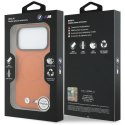 BMW futerał do IPHONE 17 Pro kompatybilny z MagSafe BMHMP17L25PFWSMO (PU FW Metal Logo) pomarańczowy