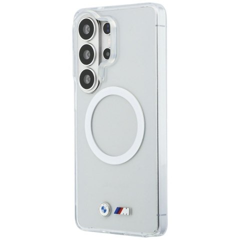 BMW futerał do SAMSUNG S26 Ultra BMHMS26L25HSMLKT (Magnetic IML Shockproof W/ Metal Logos) transparentny