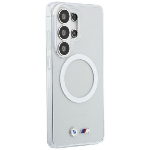 BMW futerał do SAMSUNG S26 Ultra BMHMS26L25HSMLKT (Magnetic IML Shockproof W/ Metal Logos) transparentny