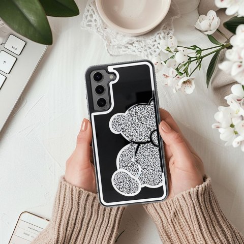 Futerał do Samsung A16 5G / A16 4G Teddy Bear srebrny