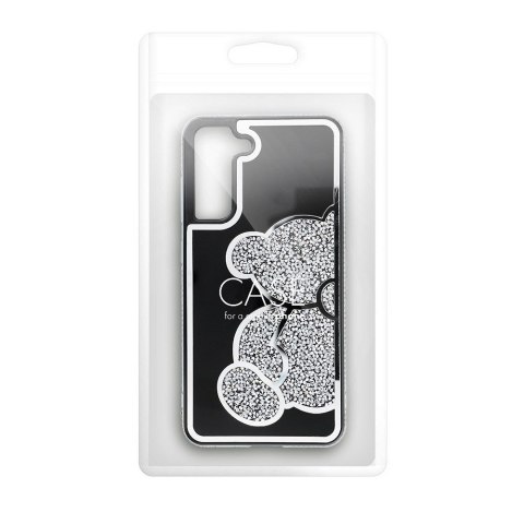 Futerał do Samsung A16 5G / A16 4G Teddy Bear srebrny