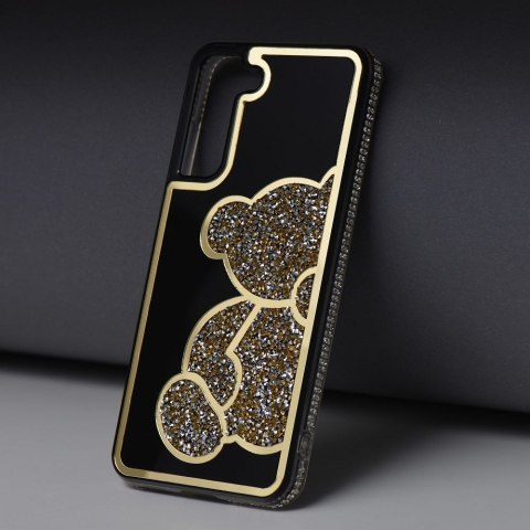 Futerał do Samsung S25 Teddy Bear złoty
