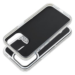 Futerał do iPhone 15 Teddy Bear srebrny
