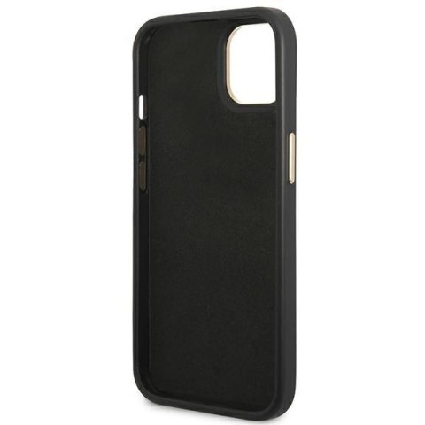 GUESS futerał do IPHONE 13 / 14 / 15 GUHCP14SHG4SHK (4G Vintage Gold Logo) czarny