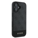 GUESS futerał do IPHONE 16 Plus GUHCP16MG4GLGR (PC/TPU 4G PU Bottom Stripe) szary