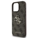 GUESS futerał do IPHONE 16 Pro GUHCP16L4GMGBR (4G PU Big Logo) brązowy