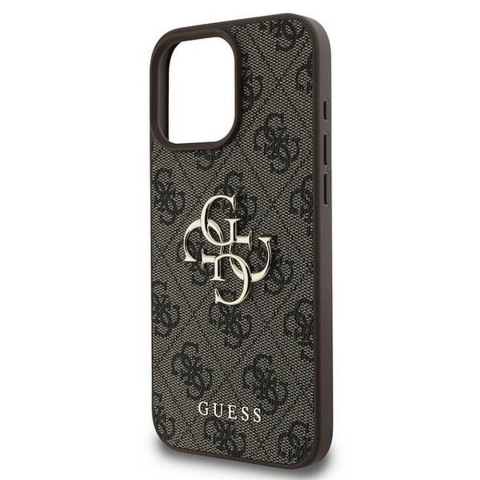 GUESS futerał do IPHONE 16 Pro GUHCP16L4GMGBR (4G PU Big Logo) brązowy