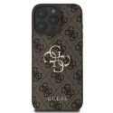 GUESS futerał do IPHONE 16 Pro GUHCP16L4GMGBR (4G PU Big Logo) brązowy