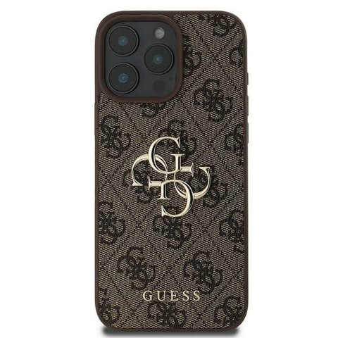 GUESS futerał do IPHONE 16 Pro GUHCP16L4GMGBR (4G PU Big Logo) brązowy