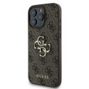 GUESS futerał do IPHONE 16 Pro GUHCP16L4GMGBR (4G PU Big Logo) brązowy