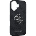 GUESS futerał do IPHONE 17 GUHCP17SP4G4SMCK (4G PU Leather Case with Big 4G and Classic Logo and Silver Metal Camera Frame) czar