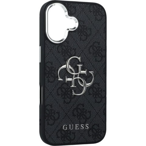 GUESS futerał do IPHONE 17 GUHCP17SP4G4SMCK (4G PU Leather Case with Big 4G and Classic Logo and Silver Metal Camera Frame) czar