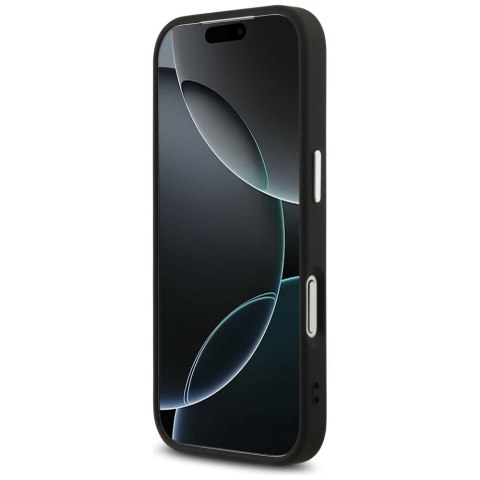 GUESS futerał do IPHONE 17 Pro GUHCP17LP4G4SMCK (4G PU Leather Case with Big 4G and Classic Logo and Silver Metal Camera Frame)