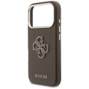 GUESS futerał do IPHONE 17 Pro Max GUHCP17X5PS4RGGW (PU FW Resin Logo) brązowy