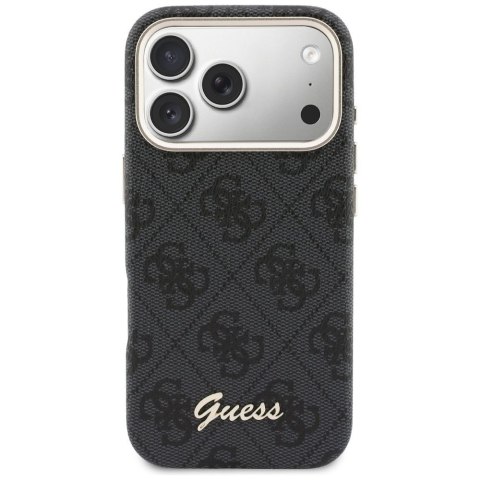 GUESS futerał do IPHONE 17 Pro Max kompatybilny z MagSafe GUHMP17X5P4FWMSK (PU FW 4G Script) czarny