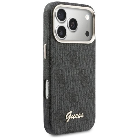 GUESS futerał do IPHONE 17 Pro Max kompatybilny z MagSafe GUHMP17X5P4FWMSK (PU FW 4G Script) czarny