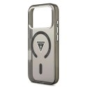 GUESS futerał do IPHONE 17 Pro Max kompatybilny z MagSafe GUHMP17XHGTMLCGK (IML Gradient W/ Triangle Logo) czarny