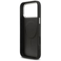 GUESS futerał do IPHONE 17 Pro Max kompatybilny z MagSafe GUHMP17XPSDTSCMK (PU W/ Triangle Logo) czarny