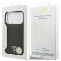GUESS futerał do IPHONE 17 Pro Max kompatybilny z MagSafe GUHMP17XPSDTSCMK (PU W/ Triangle Logo) czarny