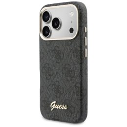 GUESS futerał do IPHONE 17 Pro kompatybilny z MagSafe GUHMP17L5P4FWMSK (PU FW 4G Script) czarny