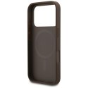 GUESS futerał do IPHONE 17 Pro kompatybilny z MagSafe GUHMP17LG4GFRW (PU 4G Ring Classic Logo) brązowy