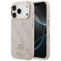 GUESS futerał do IPHONE 17 Pro kompatybilny z MagSafe GUHMP17LP4GRMDEP (PU W/ 4G Strass Logo) różowy