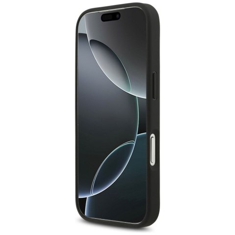 GUESS futerał do IPHONE 17 Pro kompatybilny z MagSafe GUHMP17LP4TSDPPSK (4G PU W/ Strap Triangle Logo) czarny