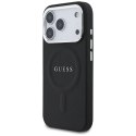 GUESS futerał do IPHONE 17 Pro kompatybilny z MagSafe GUHMP17LPSAREGSK (PU W/ Classic Logo) czarny