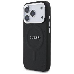GUESS futerał do IPHONE 17 Pro kompatybilny z MagSafe GUHMP17LPSAREGSK (PU W/ Classic Logo) czarny