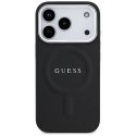 GUESS futerał do IPHONE 17 Pro kompatybilny z MagSafe GUHMP17LPSAREGSK (PU W/ Classic Logo) czarny