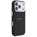 GUESS futerał do IPHONE 17 Pro kompatybilny z MagSafe GUHMP17LPSAREGSK (PU W/ Classic Logo) czarny