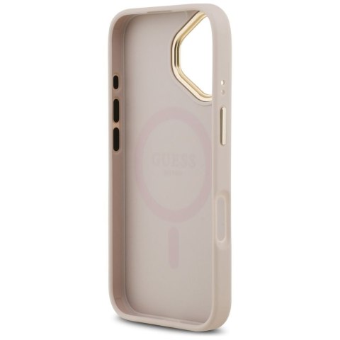 GUESS futerał do IPHONE 17 kompatybilny z MagSafe GUHMP17SP4MSEGCP (PU 4G W/ Classic) różowy
