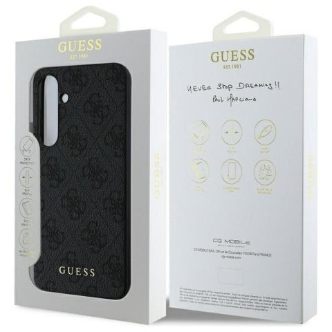 GUESS futerał do SAMSUNG S24 FE GUHCS24FEG4GFGR (HC PU 4G Metal Logo) szary