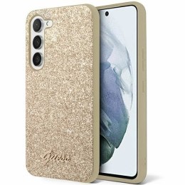 GUESS futerał do SAMSUNG S24 GUHCS24SHGGSHD (Glitter Script) złoty