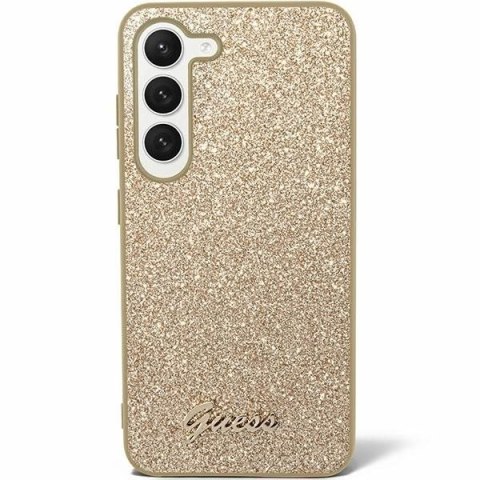 GUESS futerał do SAMSUNG S24 GUHCS24SHGGSHD (Glitter Script) złoty