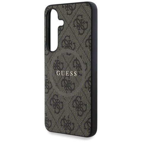 GUESS futerał do SAMSUNG S25 GUHMS25SG4GFRW (Magnetic PU 4G Ring Classic Logo) brązowy