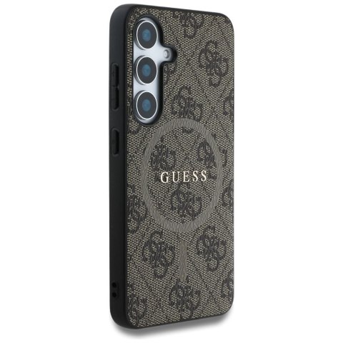 GUESS futerał do SAMSUNG S25 GUHMS25SG4GFRW (Magnetic PU 4G Ring Classic Logo) brązowy