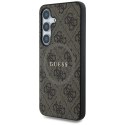 GUESS futerał do SAMSUNG S25 GUHMS25SG4GFRW (Magnetic PU 4G Ring Classic Logo) brązowy