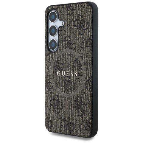 GUESS futerał do SAMSUNG S25 GUHMS25SG4GFRW (Magnetic PU 4G Ring Classic Logo) brązowy